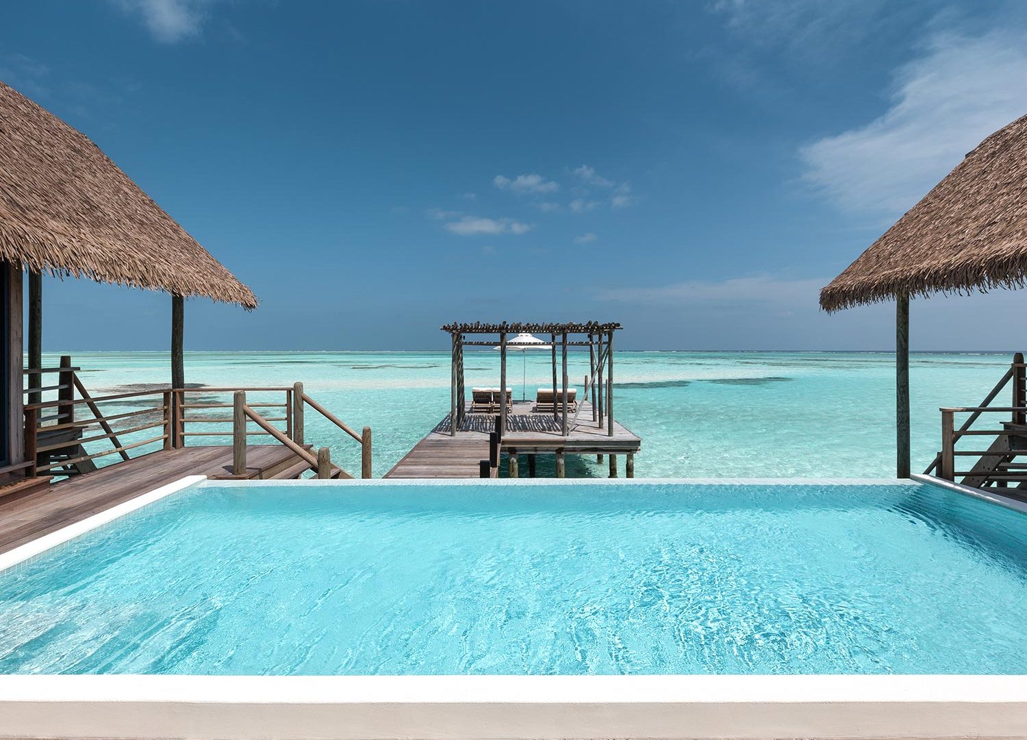 Bru & Bru agencia de viajes exclusivos, Como Cocoa Island en Maldivas, piscina privada de la Loft water villa