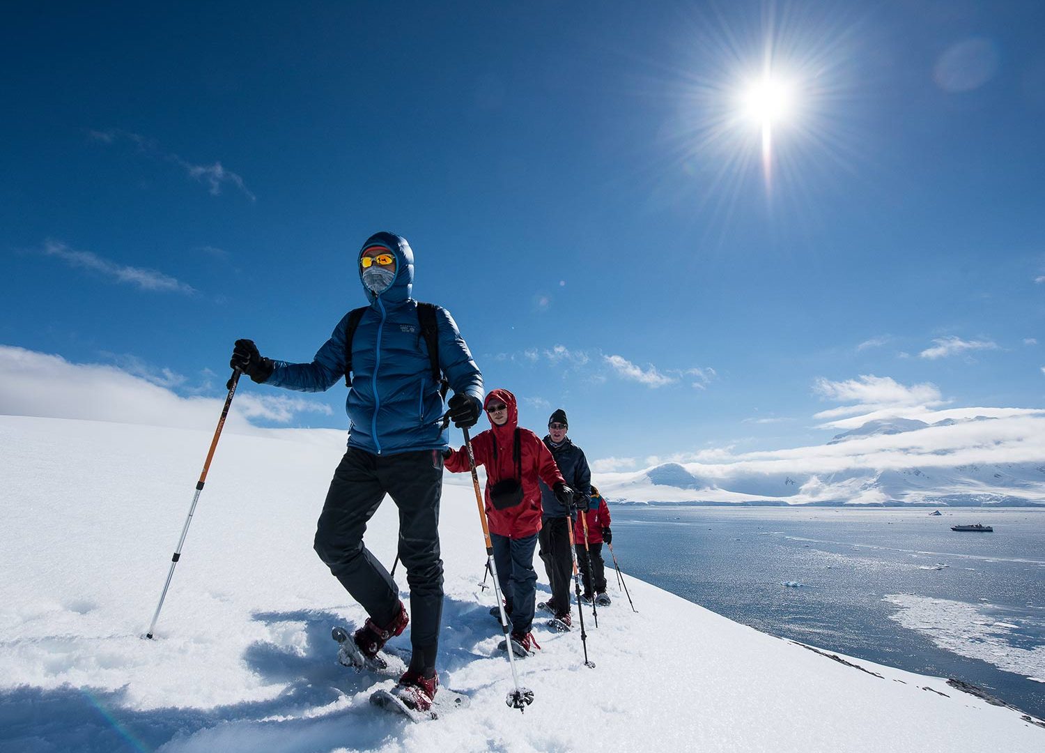Bru & Bru: aero crucero Antarctica XXI en la Antártida, paseo con raquetas por la Antártida