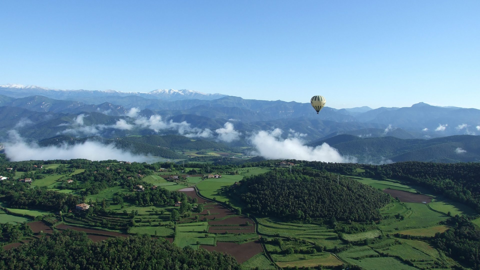 La Garrotxa from the air