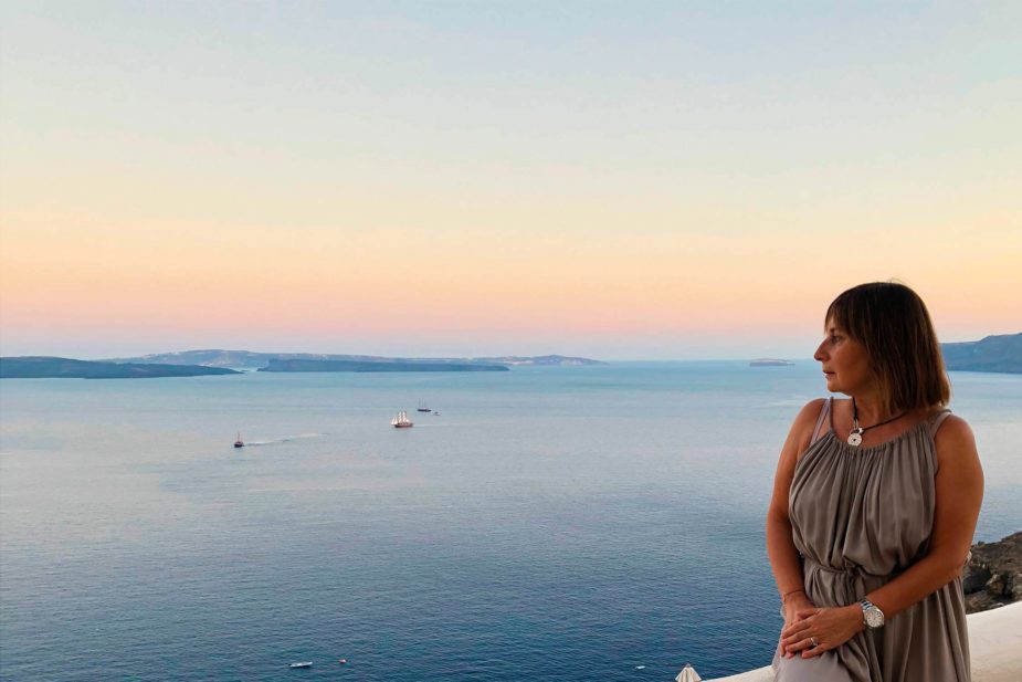 ana travel story santorini