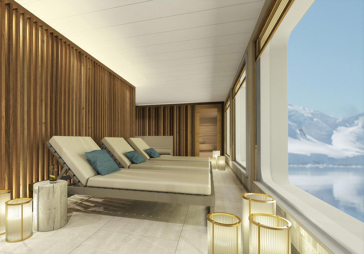 Bru & Bru agencia de viajes exclusivos Quark Expeditions al Ártico y Antártida, spa del Crucero Ultramarine