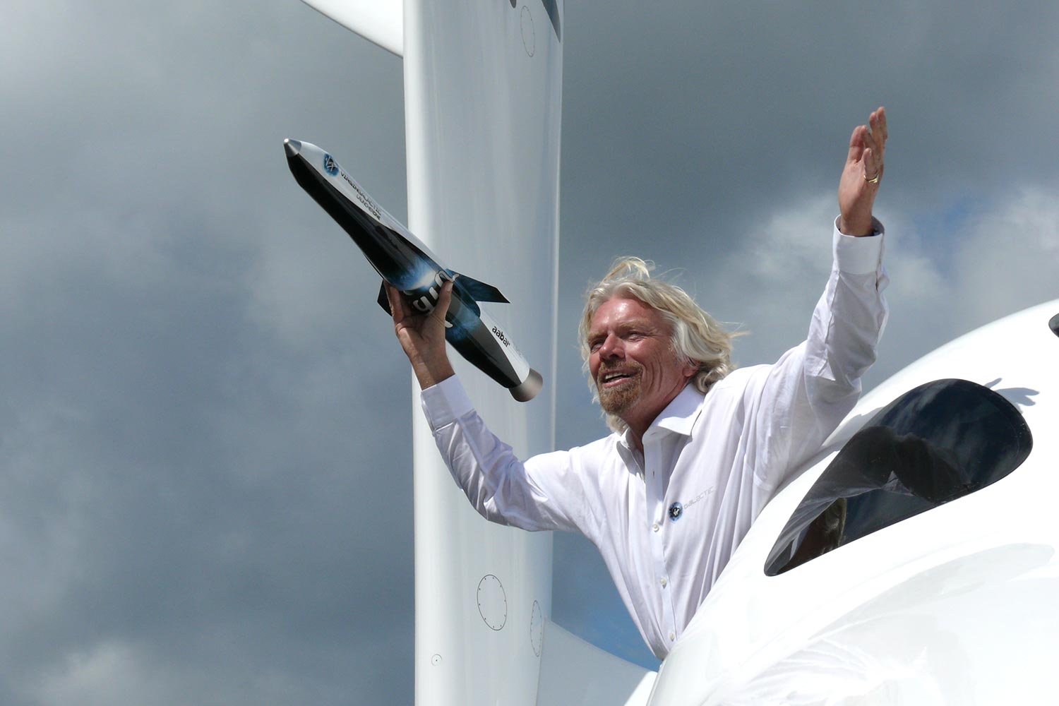 Bru & Bru agencia de viajes, Ana Bru con Richard Branson de Virgin Galactic, 2012