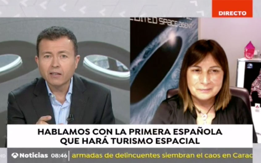 Noticias de Antena 3, entrevista a Ana Bru, futura astronauta española